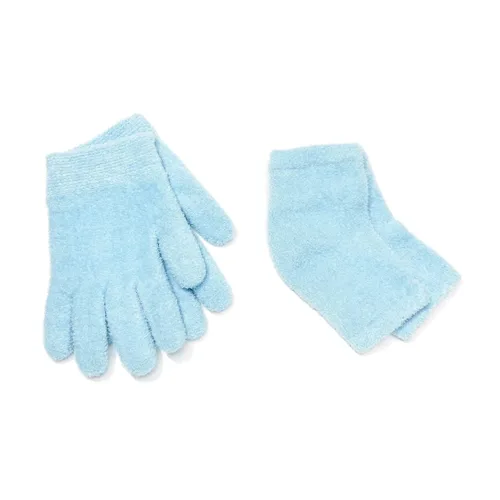 Vista 9 de NatraCure Mangas y Guantes de Gel Hidratante para Talón y Manos - Lavanda (para Piel Seca, Manos, Pies y Cutículas)