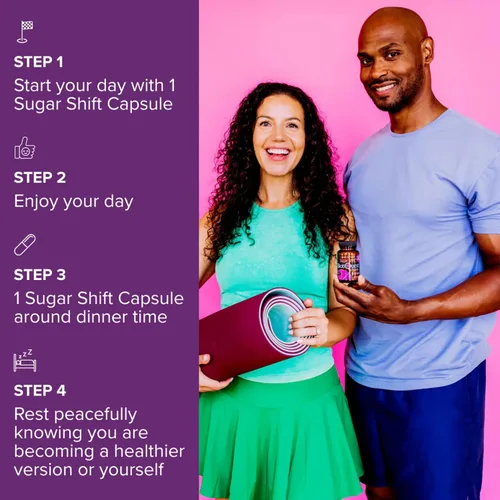 Vista 6 de BiotiQuest Probiótico Sugar Shift Ayuda a disminuir los antojos de azúcar y carbohidratos y apoya el equilibrio digestivo 22 mil millones de UFC
