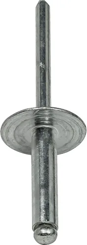 Vista 5 de Remaches Pop de Brida Grande - 1/8" x 1/2" (50 piezas) Resistentes, de Extremo Abierto, Aluminio Resistente a la Corrosión, Alta Resistencia a