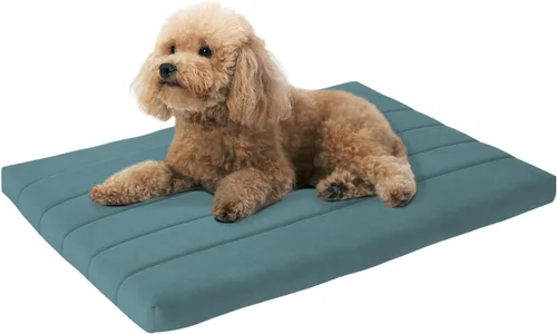 Vista 12 de BALANCE Cama para Jaula de Perro, Colchón Ortopédico para Perro con Forro Impermeable, Tapete Lavable de Espuma para Jaula para Razas de Perros Hoja