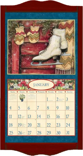 Vista 6 de Lang, Marco de calendario de pared clásico, diamante negro