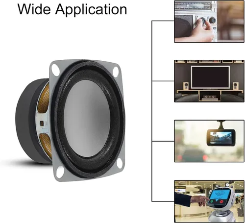Vista 3 de 2 "4ohm 3W altavoz de audio de gama completa Altavoz estéreo Woofer para Arduino (2 piezas)