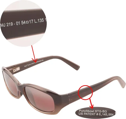 Vista 6 de Walleva Lentes de repuesto para gafas de sol Maui Jim Punchbowl Varias opciones disponibles