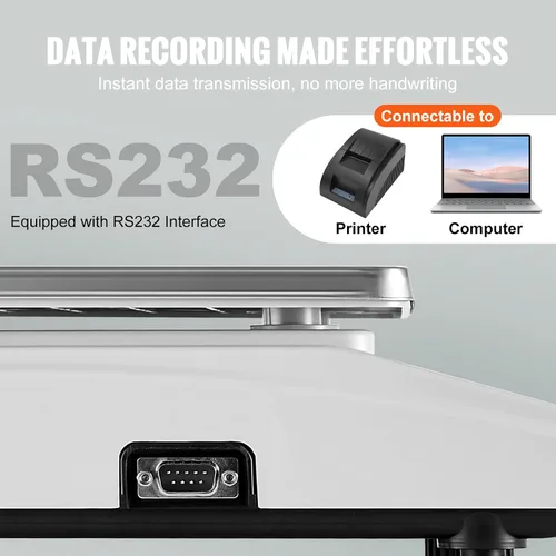 Vista 3 de VEVOR Báscula de conteo industrial, 66.1 lbs x 0.04 oz, báscula digital para piezas y monedas, unidades de g/kg/lb, báscula electrónica de gramos