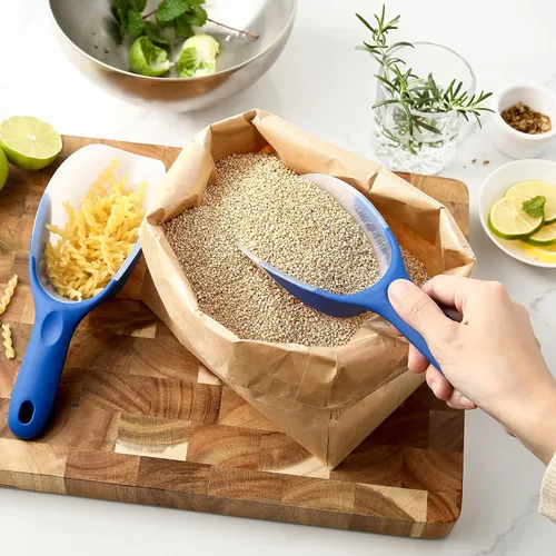 Vista 27 de Spring Chef - Cuchara magnética para congelador, sin BPA, color negro Flexi-Plastic Popcorn Scoop with Soft Grip Handle - Dishwasher Safe Ice