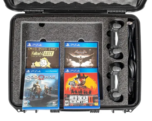Vista 6 de Case Club Gaming Travel Case to fit PlayStation 4 Pro in Pre-Cut Foam