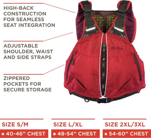 Vista 3 de Old Town Canoes & Kayaks Solitude PFD / Chaleco salvavidas para hombre