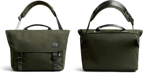 Vista 4 de Bellroy Classic Messenger - Bolsa para portátil de 14 pulgadas, color verde Oliva