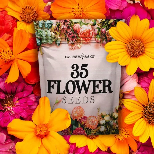 Vista 3 de Gardeners Basics, paquetes de semillas de flores para plantar 35 variedades individuales perennes, anuales, semillas de flores silvestres