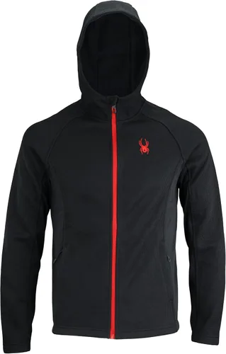 Vista 2 de Spyder Chaqueta con capucha con cremallera completa para hombre, opciones