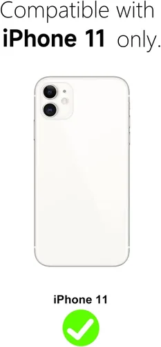 Vista 2 de Svanove Funda para iPhone 11 con Purpurina, Brillante Femenina Linda con Brillo Resplandeciente Reluciente Luminosa Funda de Teléfono para Mujeres
