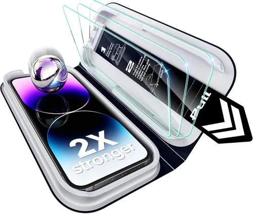 Vista 10 de ESR Paquete de 3 protectores de pantalla para iPhone Air, grado militar, inastillables, dureza 9H, vidrio templado de cobertura completa para iPhone