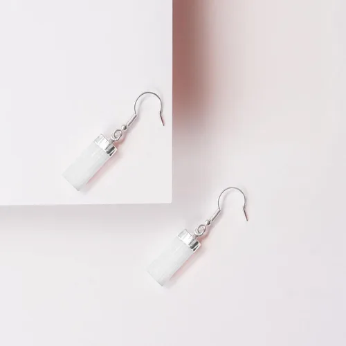 Vista 2 de Ayana - Aretes de cristal curativo para mujer, hechos a mano, con piedras preciosas auténticas de origen ético, joyería de piedra natal para mujer