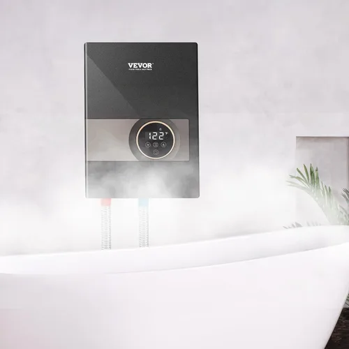 Vista 8 de VEVOR Calentador de Agua Eléctrico Sin Depósito, Calentador de Agua Caliente Instantáneo de 8KW, Pantalla Digital de Temperatura y Fácil Instalación