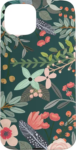 Vista 9 de Cute Colorful Garden Botanical Floral Pattern Case for iPhone 17