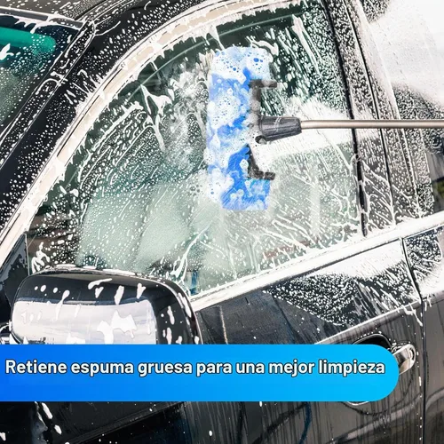 Vista 6 de Tanlade 2 Cabezales de Cepillo de Lavado de Autos con Cerdas Suaves para Detalles, Cepillo de Limpieza de Auto con Flujo Continuo, Equipo de Lavado