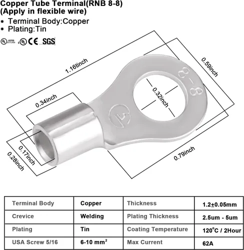 Vista 7 de iGreely Kit adaptador de panel solar de alambre de calibre 10 – Conector de cable de 3 pies para controlador de carga solar de RV, generador