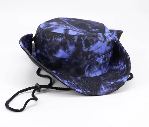 Vista 2 de Sombrero de pescador para hombre y mujer, de ala ancha, sombrero de safari, plegable, protección UV, playa, viajes, pesca, senderismo, sombrero