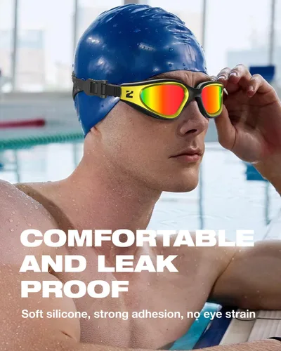 Vista 4 de ZIONOR G1 Nava Super Anti-niebla Gafas de natación unisex espejo/lente de humo brillante