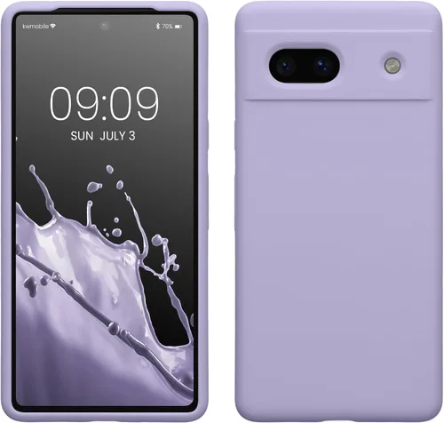 Vista 274 de kwmobile Funda Compatible con Google Pixel 6 Pro - Funda de Teléfono de Silicona TPU con Acabado Suave - Azul Caribe