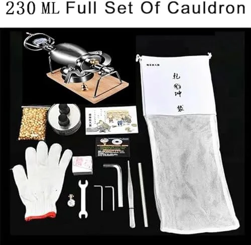 Vista 2 de Mini máquina de palomitas de maíz de acero inoxidable de 3.4 fl oz, máquina de mano vintage para reuniones familiares, diversión de fiesta, fácil