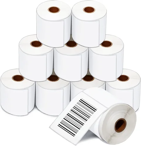 Vista 21 de Aegis Adhesives - Etiquetas térmicas directas de 1 pulgada x ½ pulgada para etiquetas de precio pequeño, dirección de devolución, carpeta