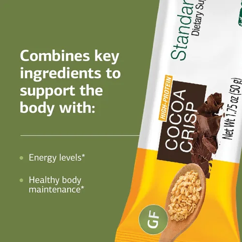 Vista 4 de Standard Process StandardBar, barra diaria de apoyo energético, cacao
