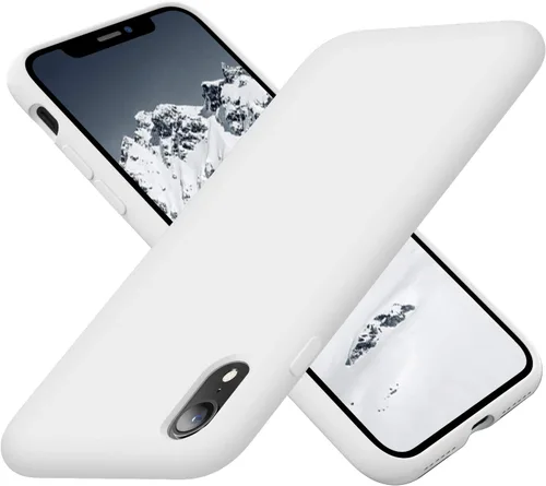 Vista 13 de Cordking Funda diseñada para iPhone XR, funda de silicona ultra delgada a prueba de golpes con [forro de microfibra suave antiarañazos], 6.1