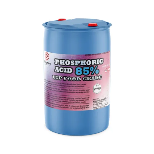 Vista 8 de Ácido fosfórico 85% - USP grado alimenticio - 1 galón - 85% limpiador de ácido fosfórico para control de pH, alimentos y bebidas, Alliance Chemical