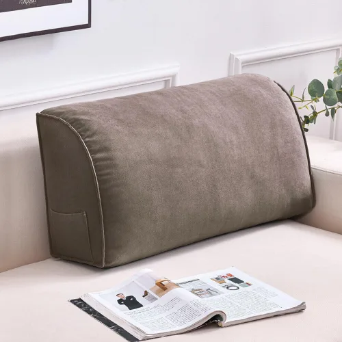 Vista 13 de Almohada decorativa para sofá, cojín de respaldo con funda de almohada extraíble para sala de estar, cabecero, almohada de lectura para cama, Aqua
