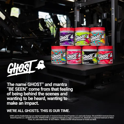 Vista 6 de GHOST Legend Polvo Pre-Entrenamiento, Frambuesa Azul - 30 Porciones – Pre-Entrenamiento para Hombres y Mujeres con Colina, L-Citrulina, y Beta