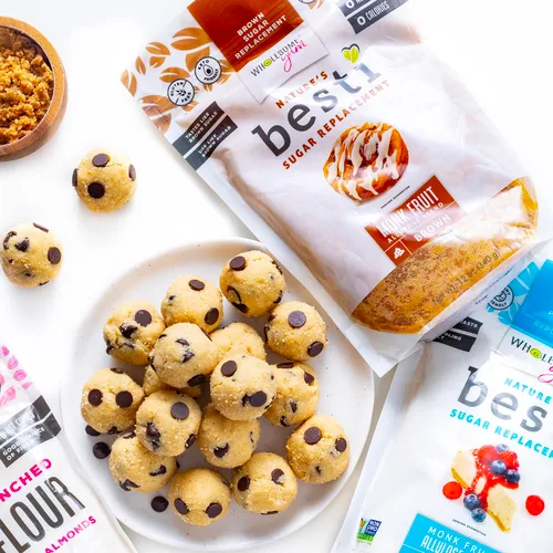 Vista 4 de Wholesome Yum Besti Sustituto Natural de Azúcar Moreno - Mezcla Edulcorante de Fruta del Monje Marrón Keto con Alulosa (Sin Eritritol) - Sin OMG