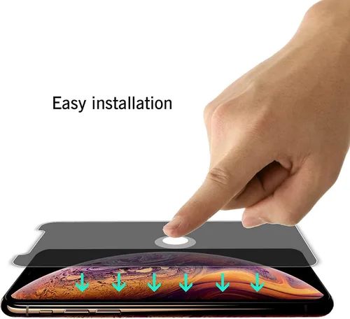 Vista 6 de Ailun - Protector de pantalla de privacidad para iPhone 11 Pro Max/iPhone XS Max [6,5 pulgadas], 2 unidades, antiespía, apto para usar con funda