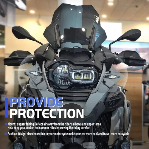 Vista 4 de Protector de parabrisas lateral para motocicleta compatible con B.M.W R1250GS R 1250 GS ADV (2019-2023) R1200GS R1200 GS LC (2013-2019) F750GS