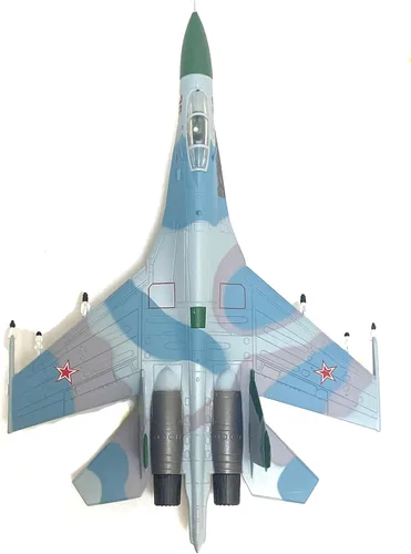 Vista 6 de Sukhoi Su-27 1/100 Modelo de avión fundido a troquel Barents Scalpel 1987
