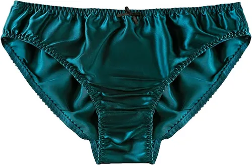 Vista 5 de Bragas de seda pura para mujer, multipares, suaves, saludables, bikini clásico, ropa interior casual