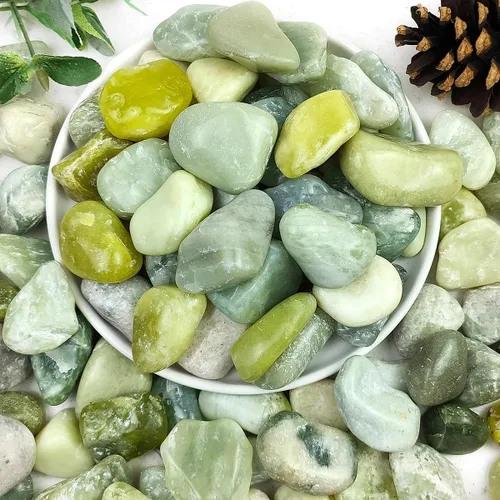 Vista 12 de YISZM - Piedras negras para plantas, 2 libras, rocas naturales de río pulidas de 1-2 pulgadas de alto para paisajismo, piedras decorativas