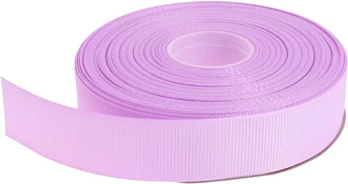 Vista 24 de Cinta de grogrén sólido de 25 yardas cada rollo, borde tejido 100% poliéster (1 pulgada, beige)