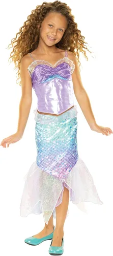 Vista 8 de Disney Vestido de 2 piezas de The Little Mermaid Ariel's - Traje de moda de sirena bajo el mar