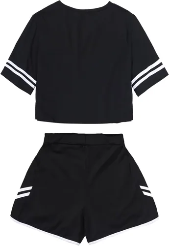 Vista 2 de CHAIRAY SKZ Merch Sets Skzoo Felix Hyunjin Bangchan Lee Know Soporte de Álbum Camisa + Pantalones Cortos Changbin Han I.N Conjunto de Camiseta