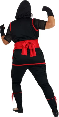 Vista 5 de Disfraz de Ninja de talla grande Stealth