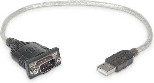 Vista 3 de Manhattan El convertidor USB a serie conecta un dispositivo serie a un puerto USB (205146)