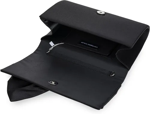 Vista 5 de CHARMING TAILOR Bolso formal de satén con lazo para mujer, bolso de embrague elegante para bodas, bailes, fiestas
