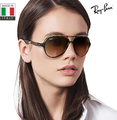 Vista 6 de Ray-Ban RB4125 CATS 5000 CLASSIC Pilot Shaped Sunglasses for Men & Women with Official RAYBAN Eyewear Kit