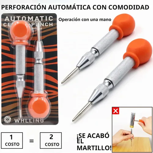 Vista 5 de WHLLING Punzón central automático de 2 piezas, perforador de impacto