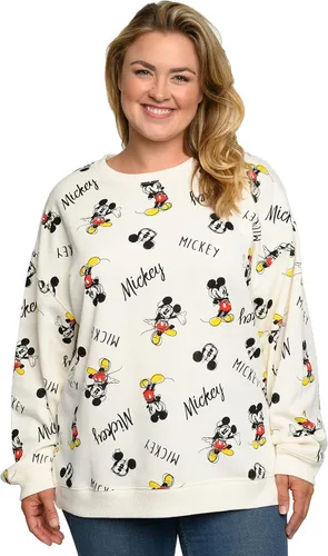 Vista 3 de Disney Sudadera de forro polar ligera de Mickey Mouse para mujer, talla grande