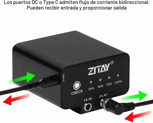 Vista 5 de Batería externa de 95 WH compatible con cámara Blackmagic Pocket Cinema BMPCC 4K 4KPro 6K 6KPro NP-F570 4-5 horas