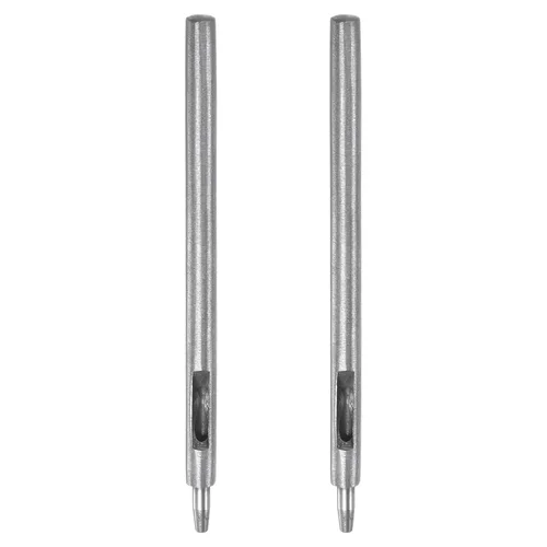 Vista 15 de HARFINGTON Perforadora de cuero de 0.020 in, recta, redonda, con ojales, remache a presión, fijador para cuero, artesanía, ropa, bolso, cortina