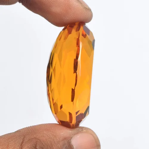 Vista 5 de GEMHUB Hermoso citrino amarillo 115.50 Ct. piedra preciosa suelta de corte ovalado perfecto para la fabricación de joyas, Gema, amarillo