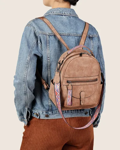 Vista 3 de FADEON Bolsos cruzados para mujer y bolso mochila Colección Marrón